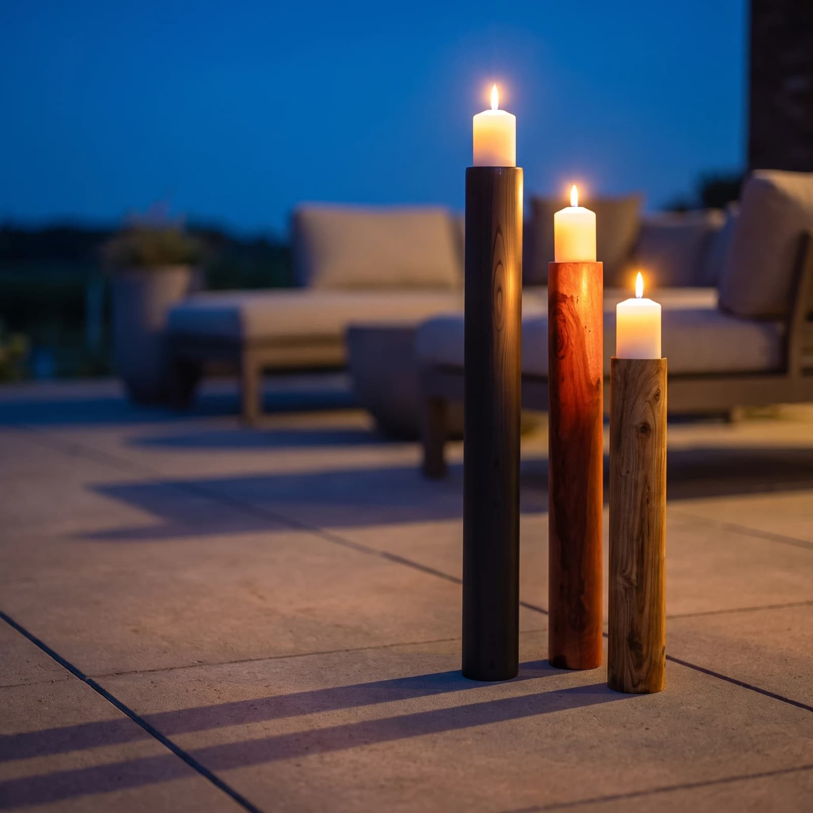 Floor Standing Candle Holders (set of 3) 6