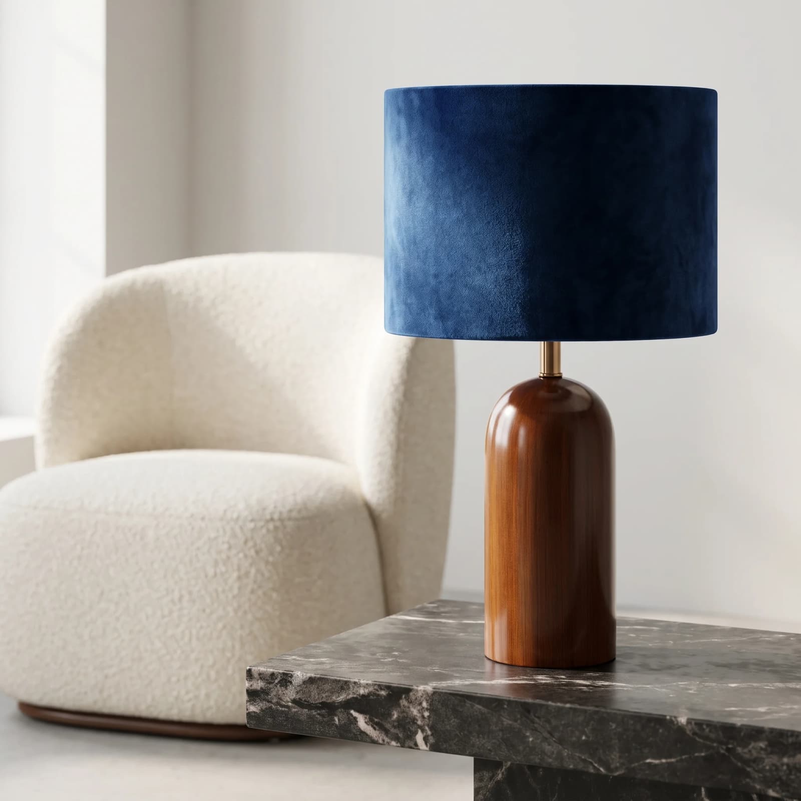 The Royal Sapphire Polished Accent Lamp 5