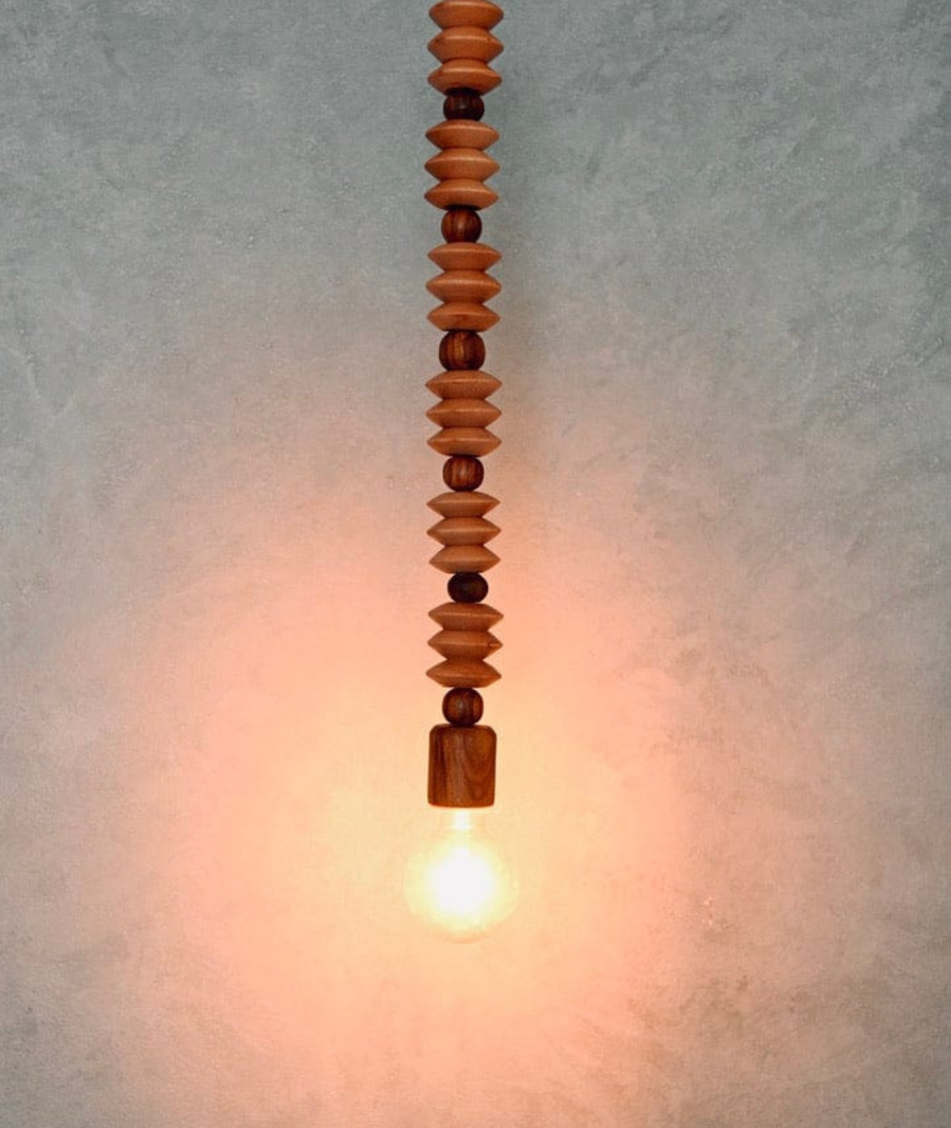 Wooden Beads String Lamp