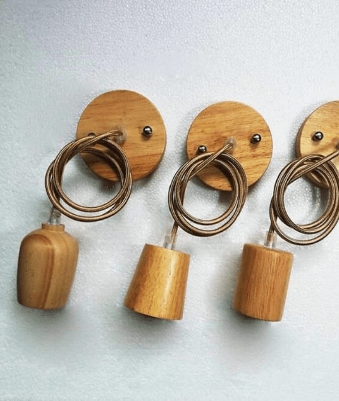 Wooden Lights Hanging Switch Light Holder 