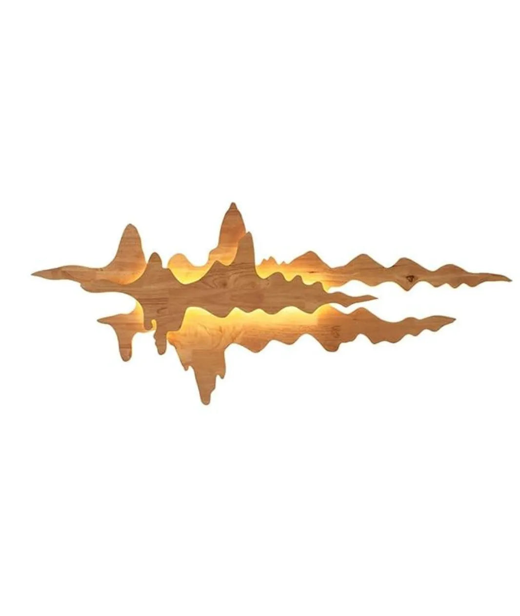 Cloud Style Wooden Wall Lamp