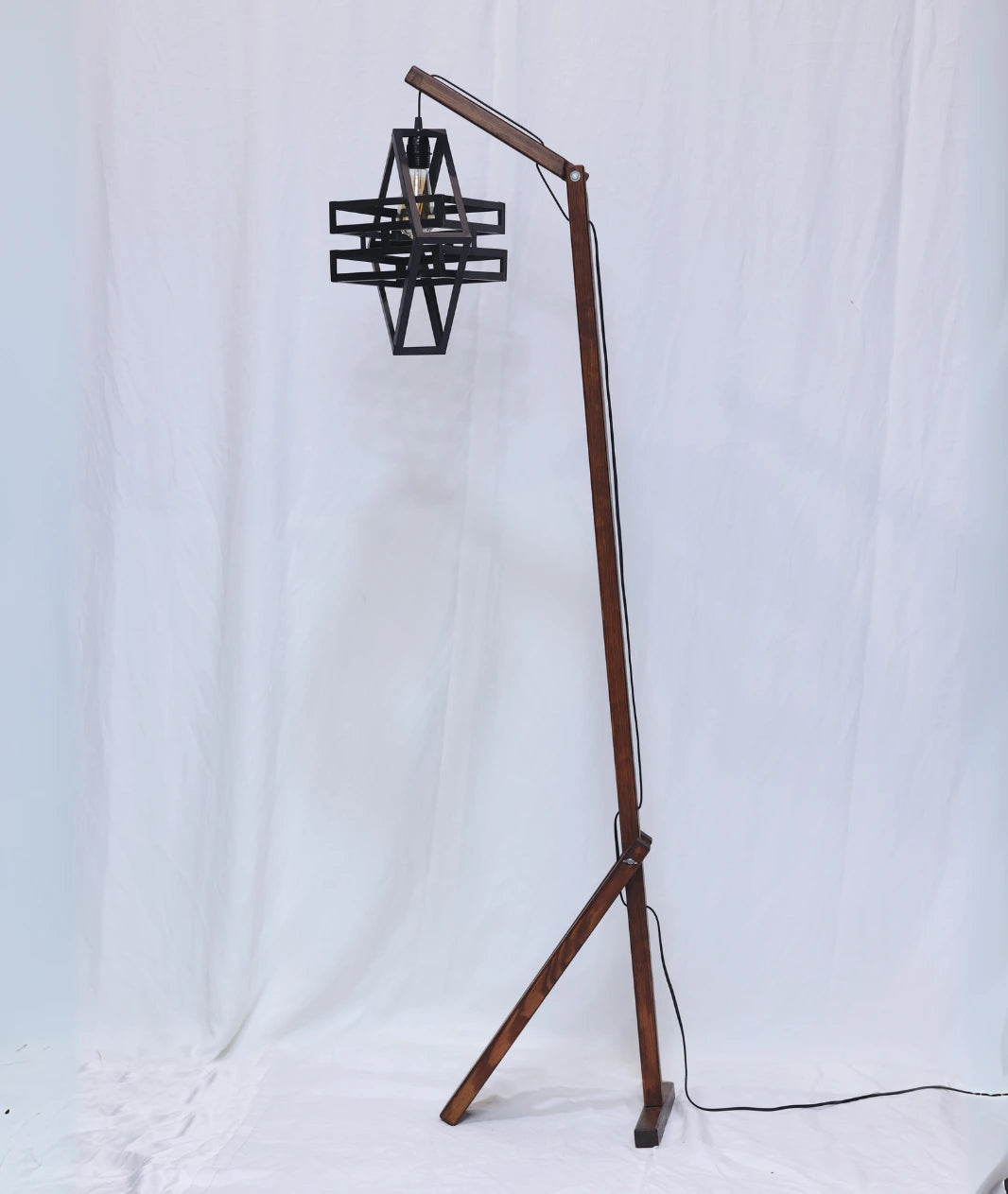 The Happy Floor Wooden Lamp