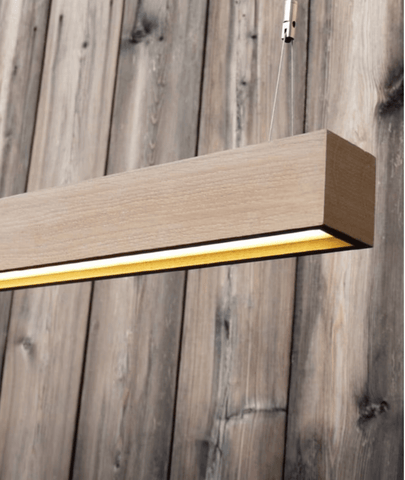 Wood Linear LED Pendant