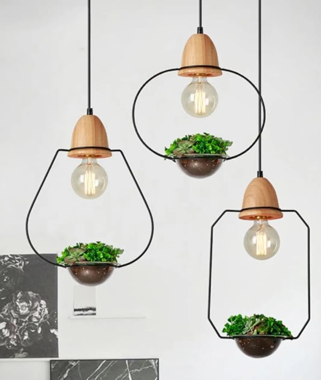 LED Hanging Plant Pendent Light