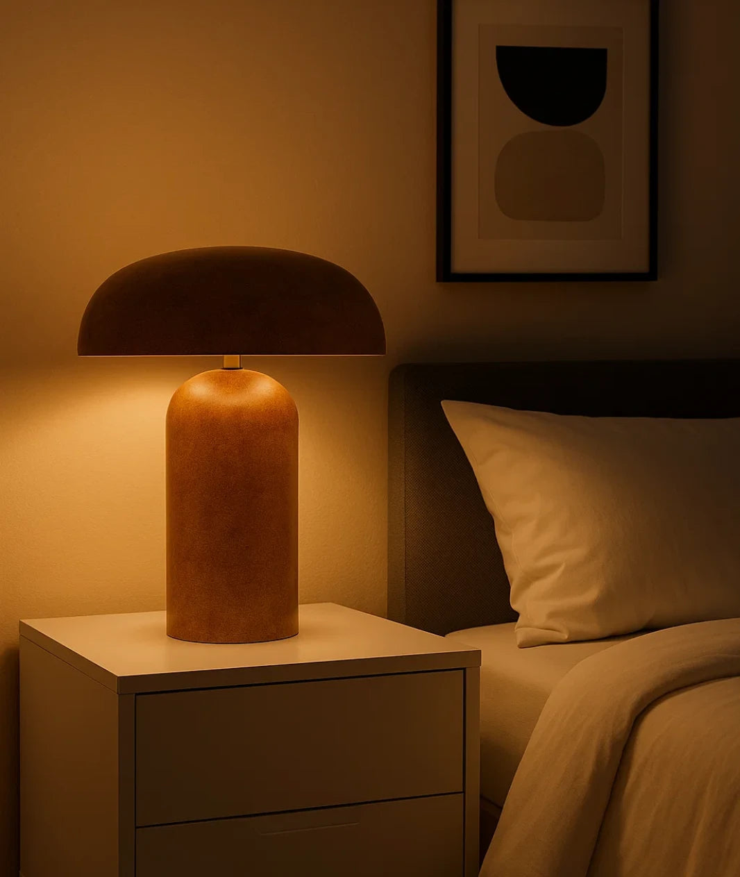 Mushroom Wooden Lamp