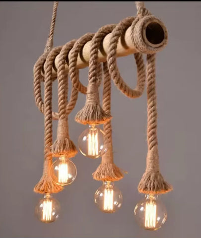 Rustic Vibes 4 Light Rope by Lamp & Glow
