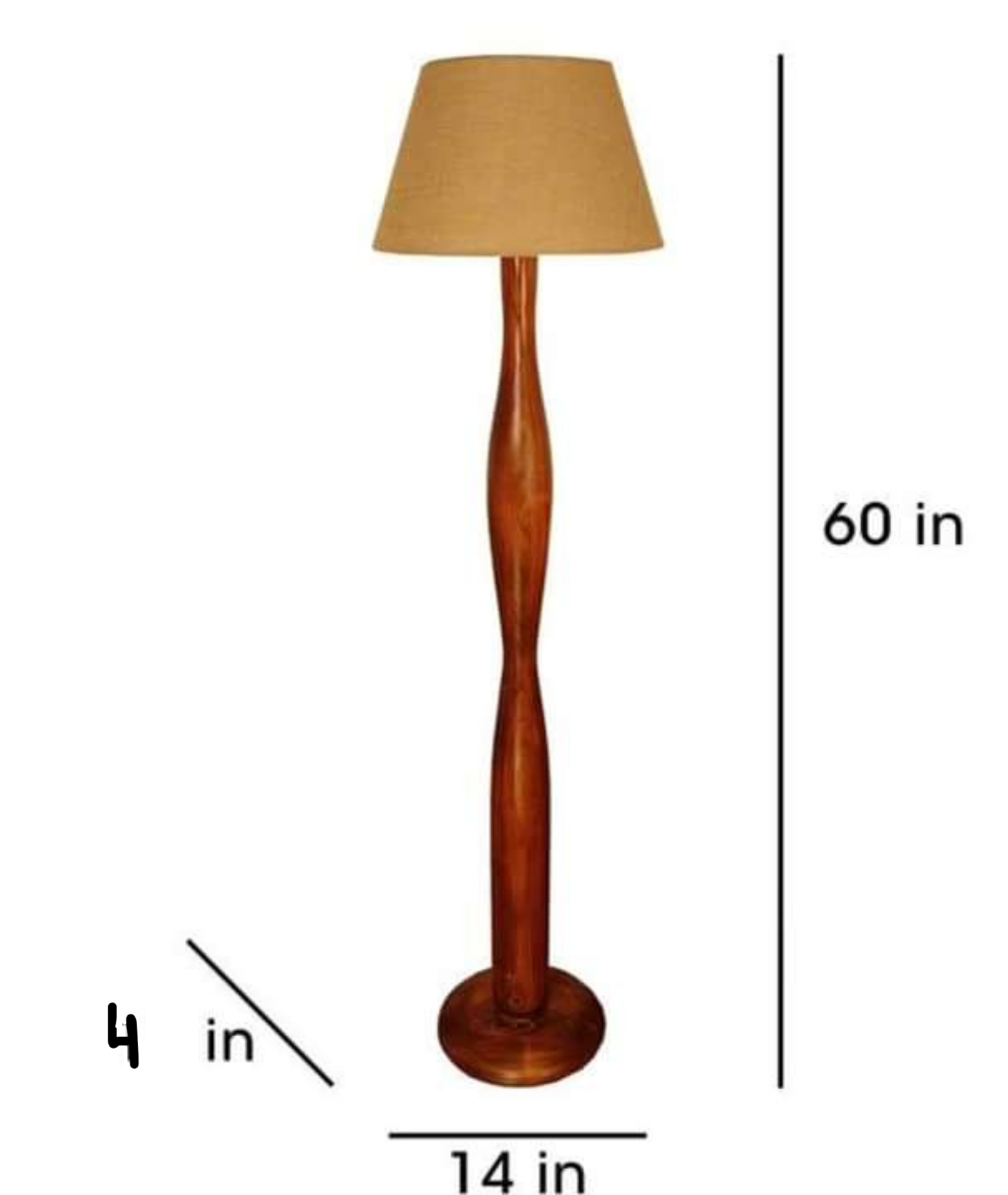 The Tower Floor Standing Lamp with 60 inches length
