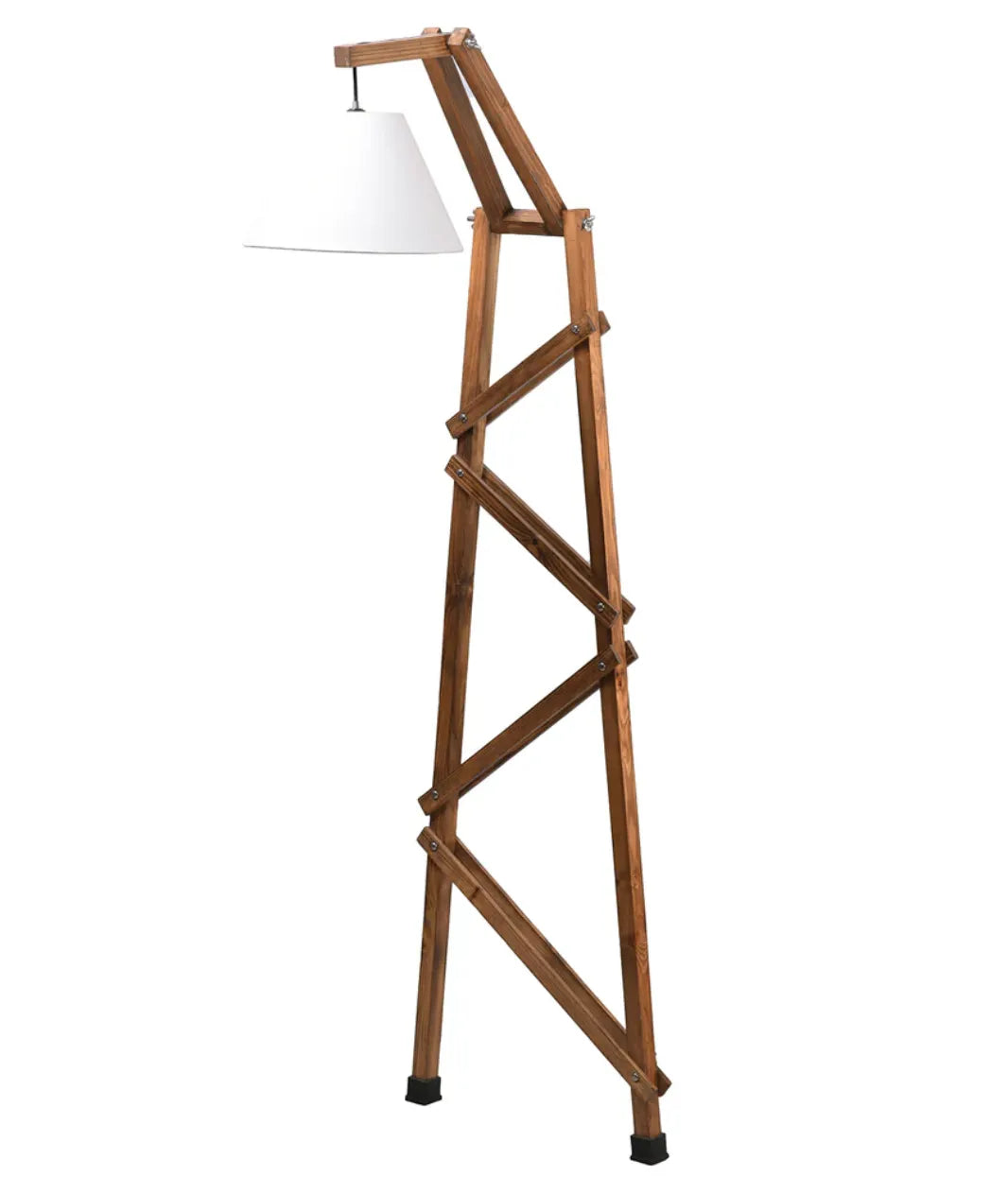 Standing Floor Wooden Lamp