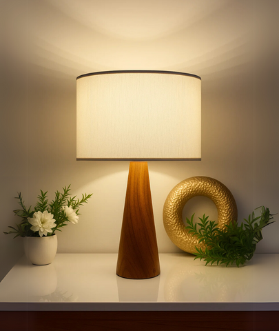 OAK TABLE LAMP