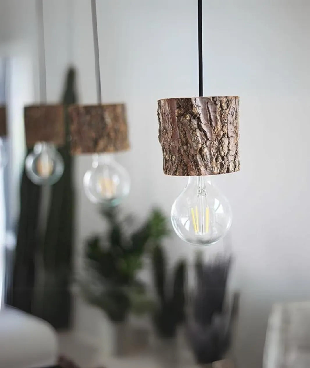 Wood Hanging Pendent Lamp