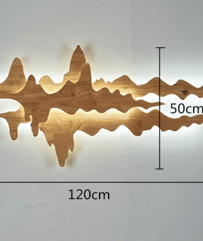 Creative Cloud Style Wooden Wall Lamp - Lamp and Glow