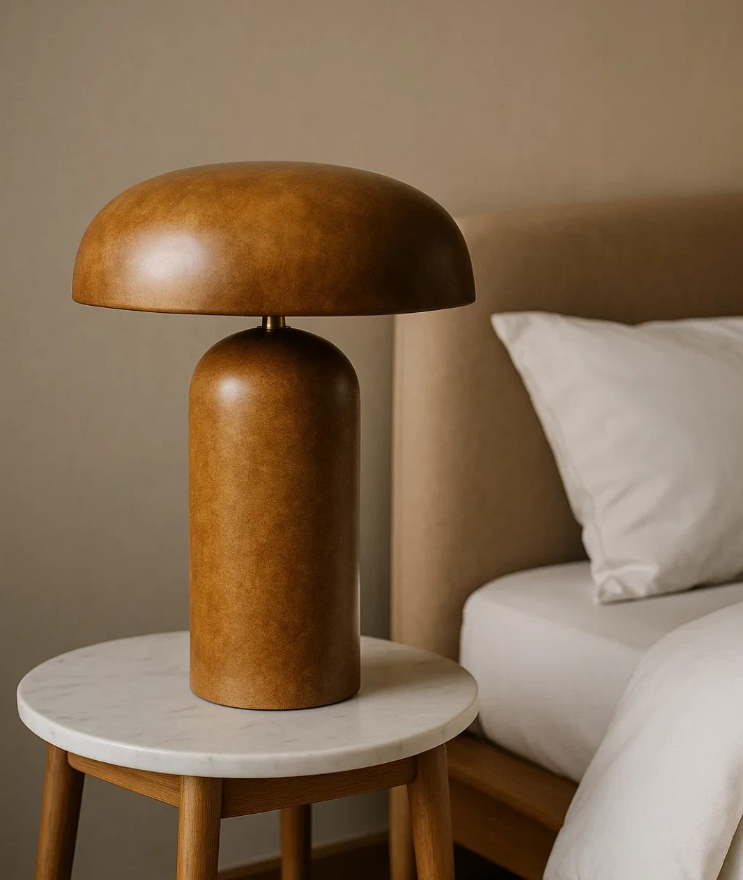 Mushroom Wooden Lamp