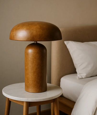 Mushroom Wooden Lamp