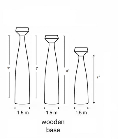 DIY Oak Wooden Candlestick Holder