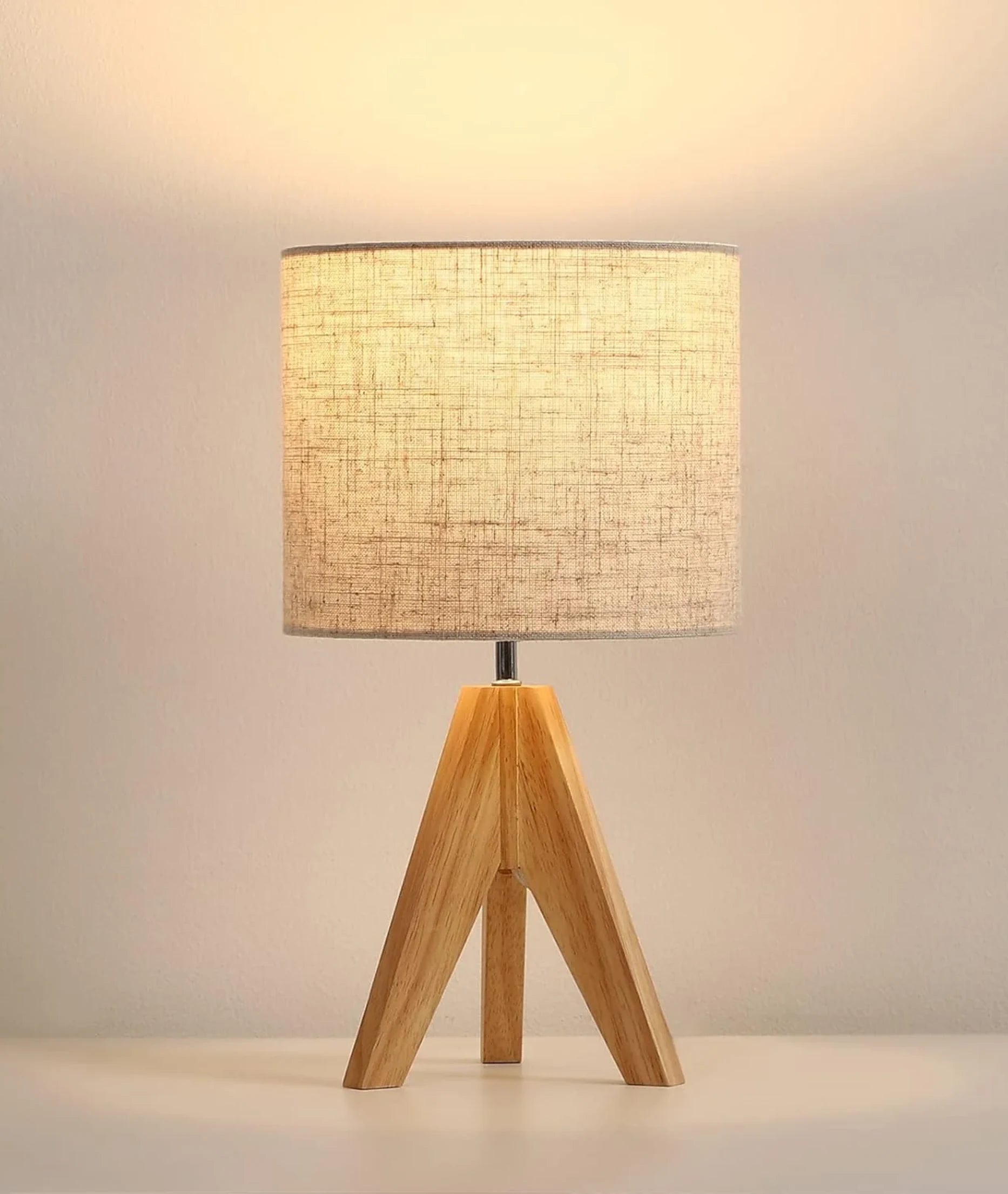 Dewenwils Tripod Wooden Lamp