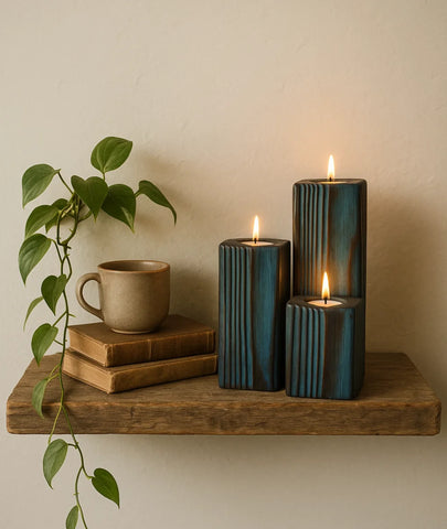 Lamcy Plaza Wooden Candlestick Holder