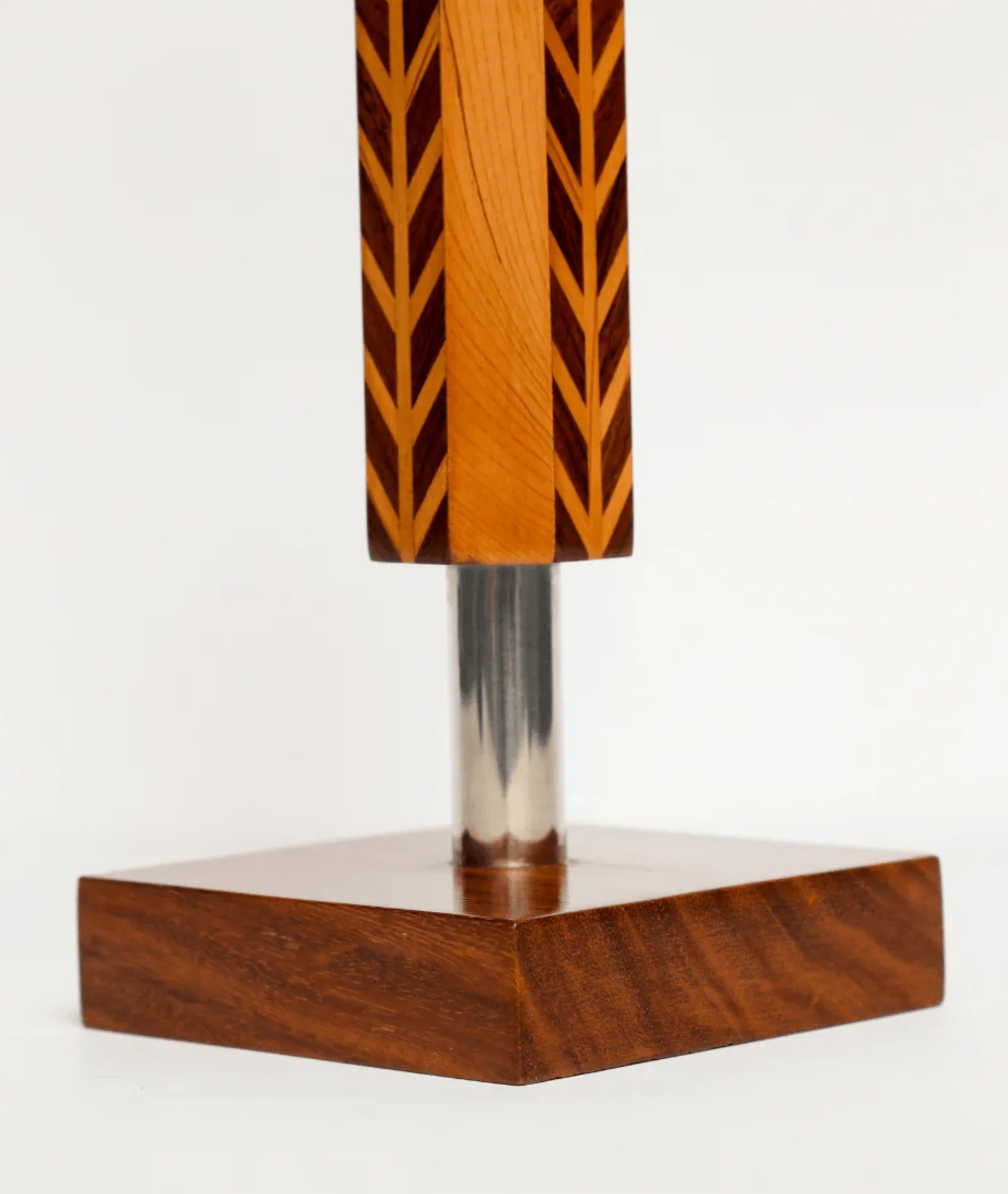 Octagon Dual-Tone Wooden Table Lamp