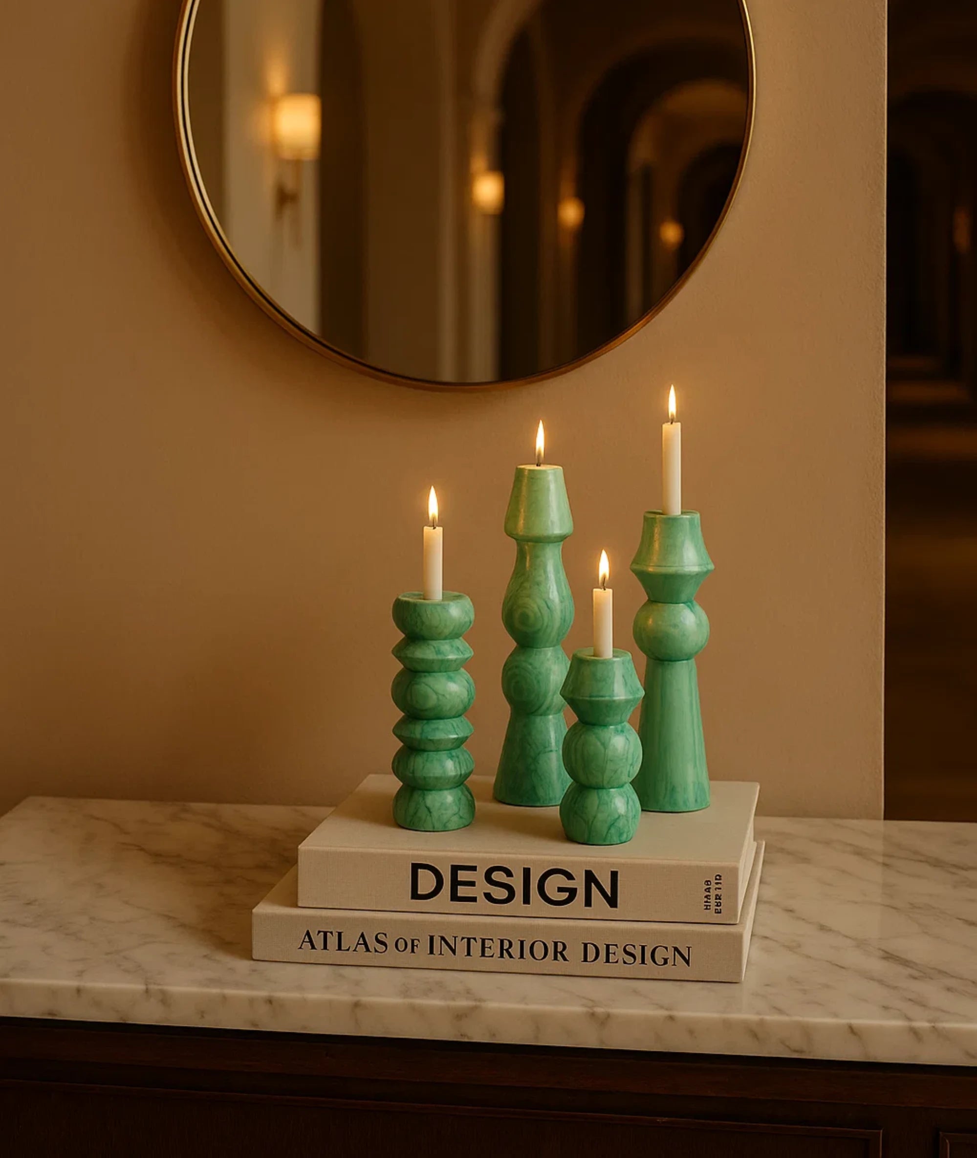 Olaf wooden Candlestick Holder