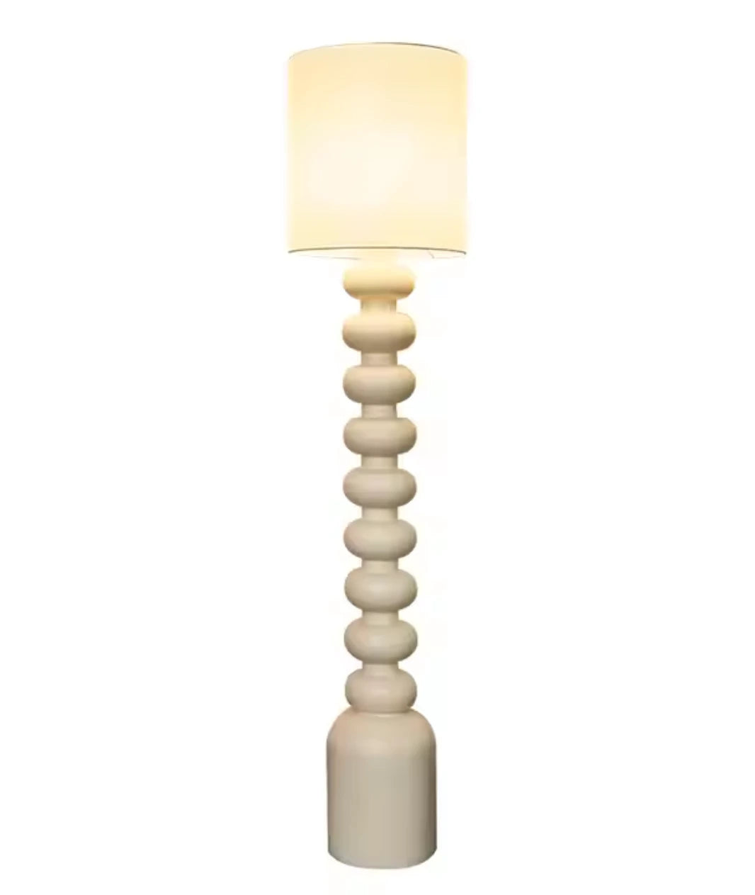 White Pattern Ring Floor lamp