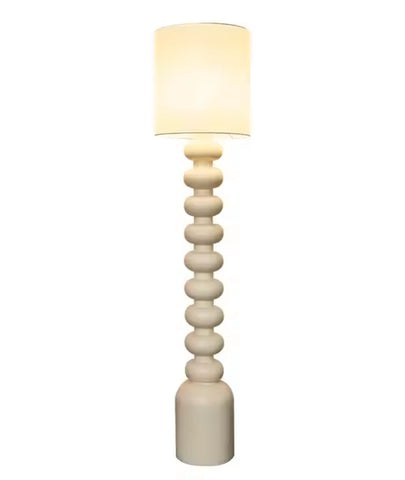 White Pattern Ring Floor lamp